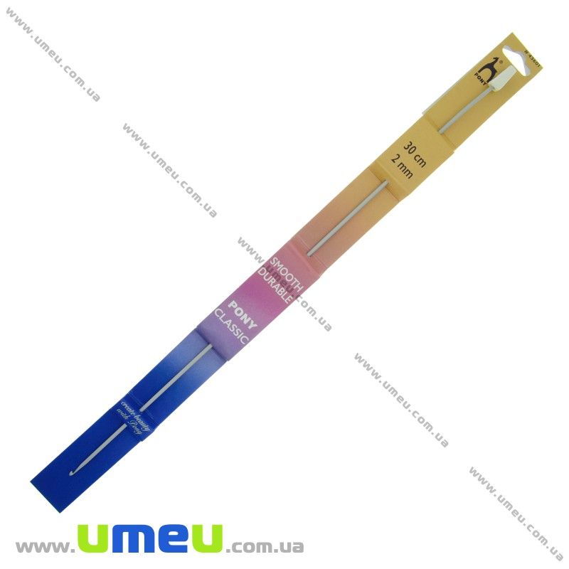 Гачок туніський для в'язання тефлоновий Pony (Індія), 2,0 мм (YAR-030095)