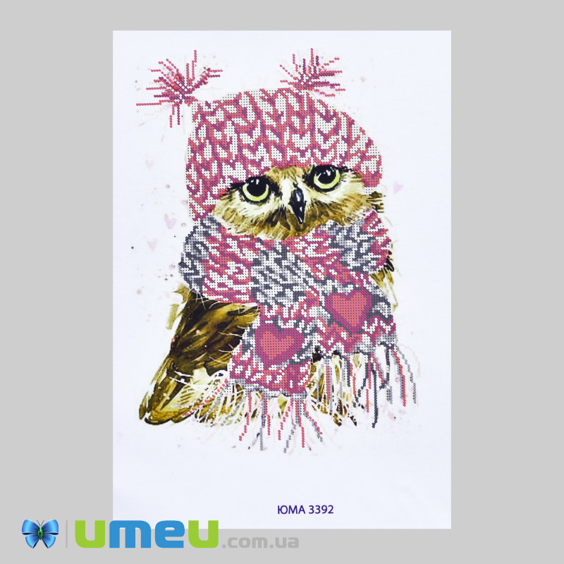 Схема для выш. бісером, Юма, Сова, 38х28 см (UPK-049766)