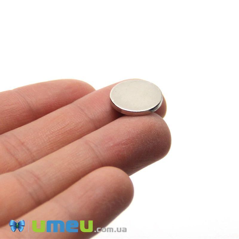 Магніт неодимовий для брошок Круглий, 15х1,7 мм (OSN-040174)