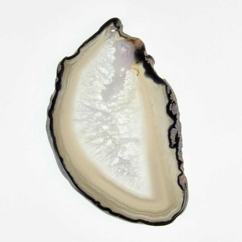 Срез Агата, Серый, 92х57 мм (POD-032553)