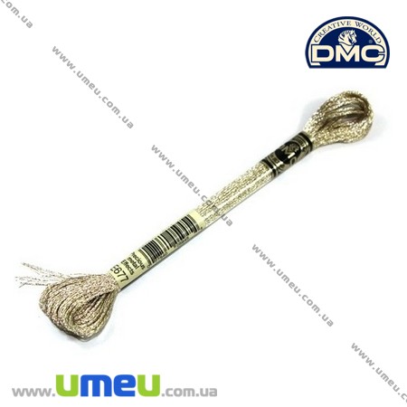 Муліне DMC Precious Metal E677, Біле золото, Сяйво дорогоцінних металів (DMC-006339)