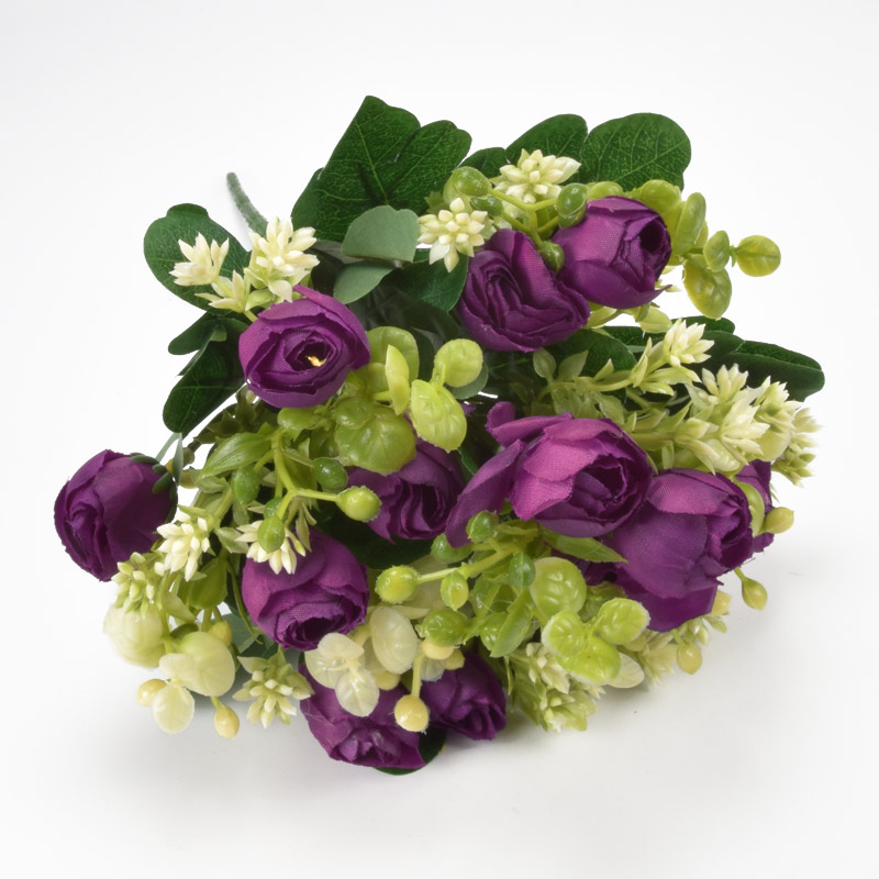 Букет камелії, 30 см, Фіолетовий (DIF-062183)