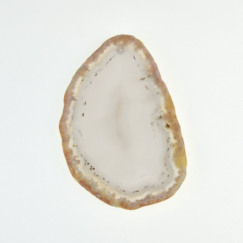 Зріз Агату, Сірий, 64х41 мм (POD-032466)