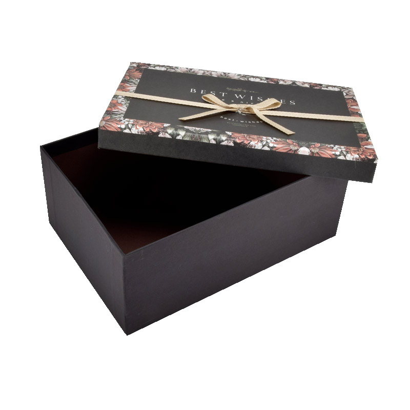 Подарункова коробка Прямокутна, 23х16х9,5 см, Чорна (UPK-060667)