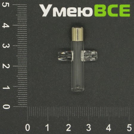 Скляна баночка з гвинтом Хрест, Прозора, 31х19 мм (DIF-006717)