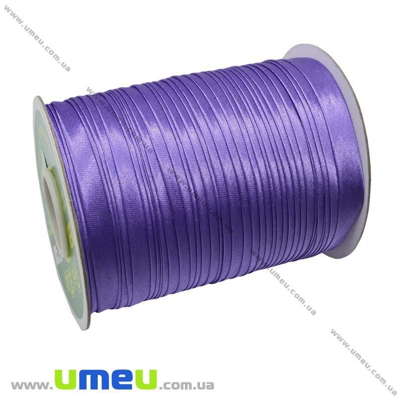 Атласная косая бейка, 15 мм, Фиолетовая, 1 м (LEN-010349)