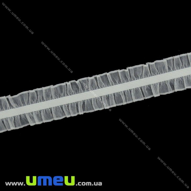 Резинка з рюшами, 20 мм, Кремова (LEN-022614)
