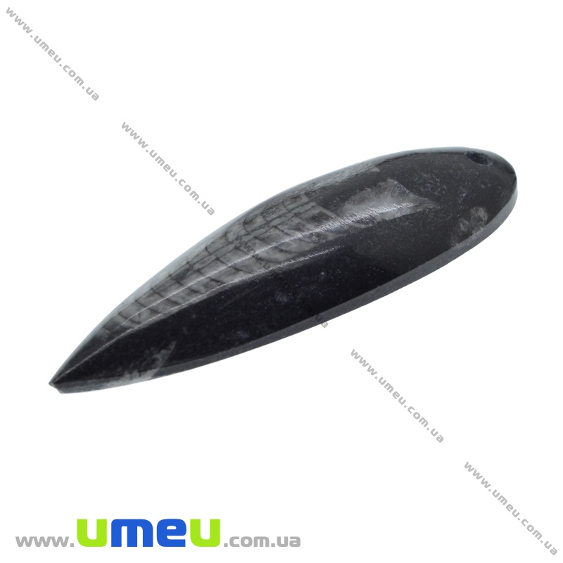 Підвіска з натурального каменю, Ортоцерас, 63х20 мм (POD-022146)