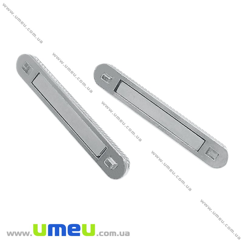 Замок магнітний на 10 ниток, Темне срібло, 48х14х7,5 мм (ZAM-024239)