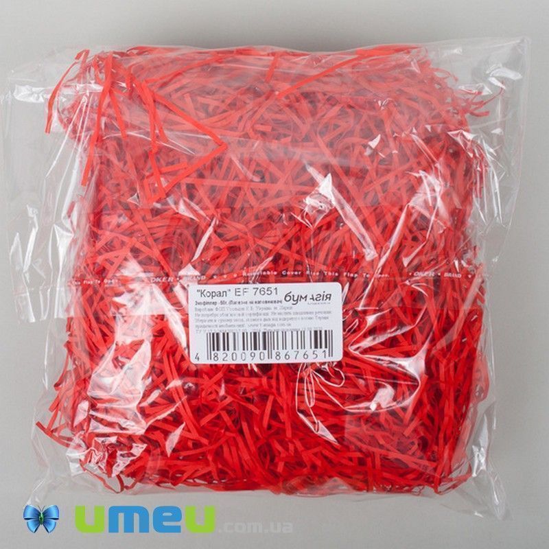 Экофиллер (бумажный наполнитель), Красный (DIF-044367)