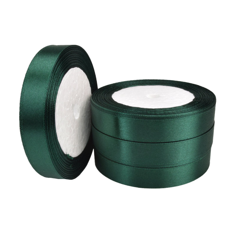 Атласна стрічка, 15 мм, Смарагдова (LEN-060364)