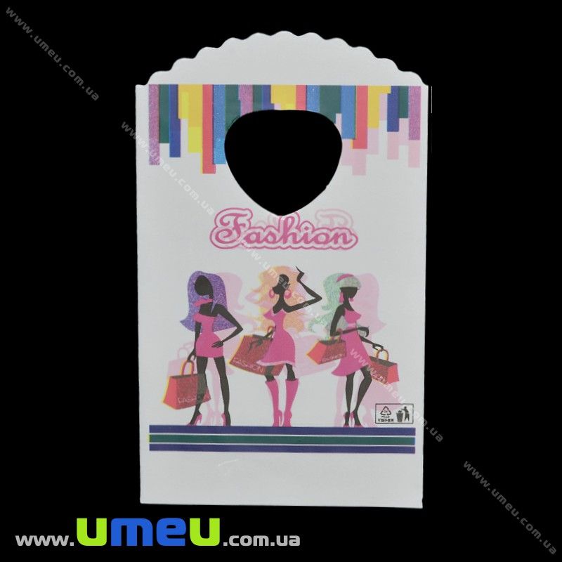 Подарунковий пакетик, 15х9 см, Білий (UPK-026238)