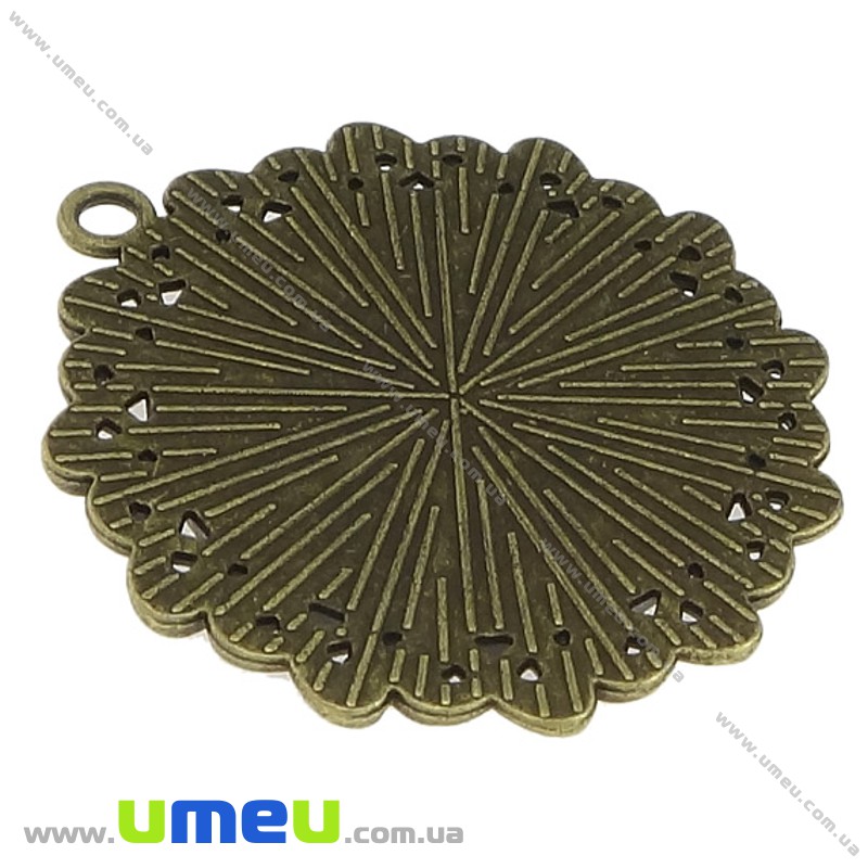 Основа кругла, 47х43 мм, 30 мм, Антична бронза (OSN-028205)