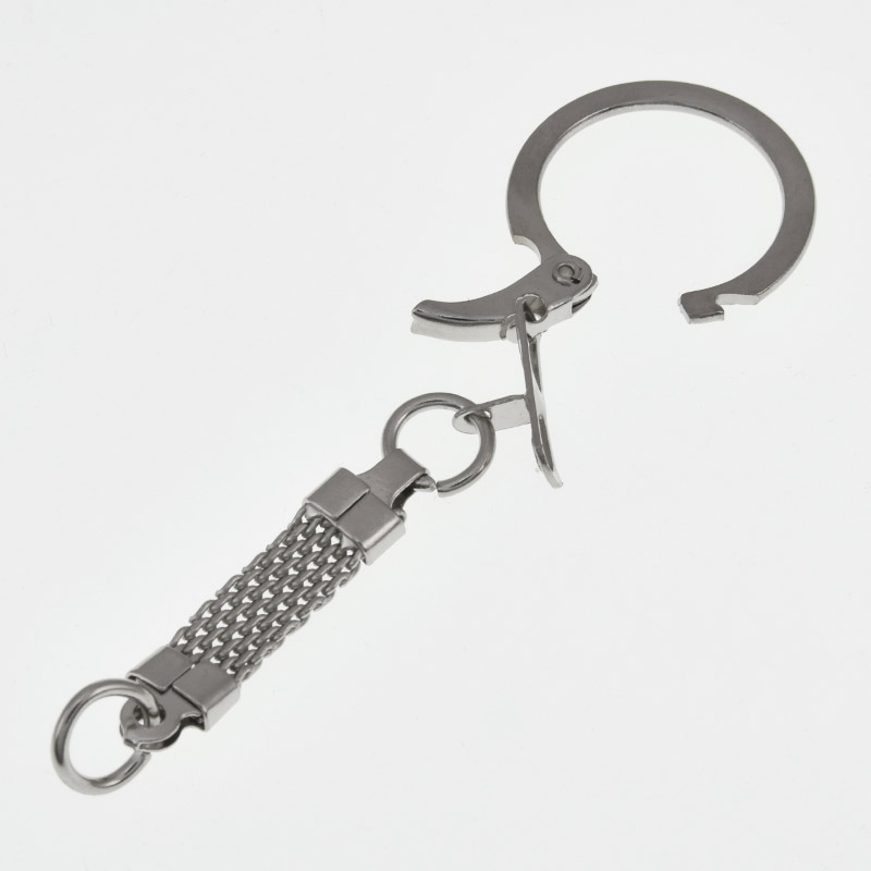 Основа для брелка, Темне срібло, 25 мм, 60 мм (OSN-060238)