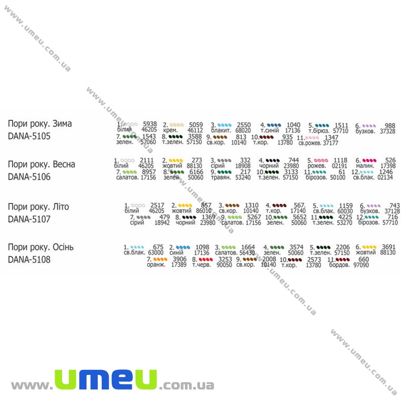 Схема для виш. бісером Dana, Времена года. Зима DANA-5105, 50х24 см (SXM-027856)