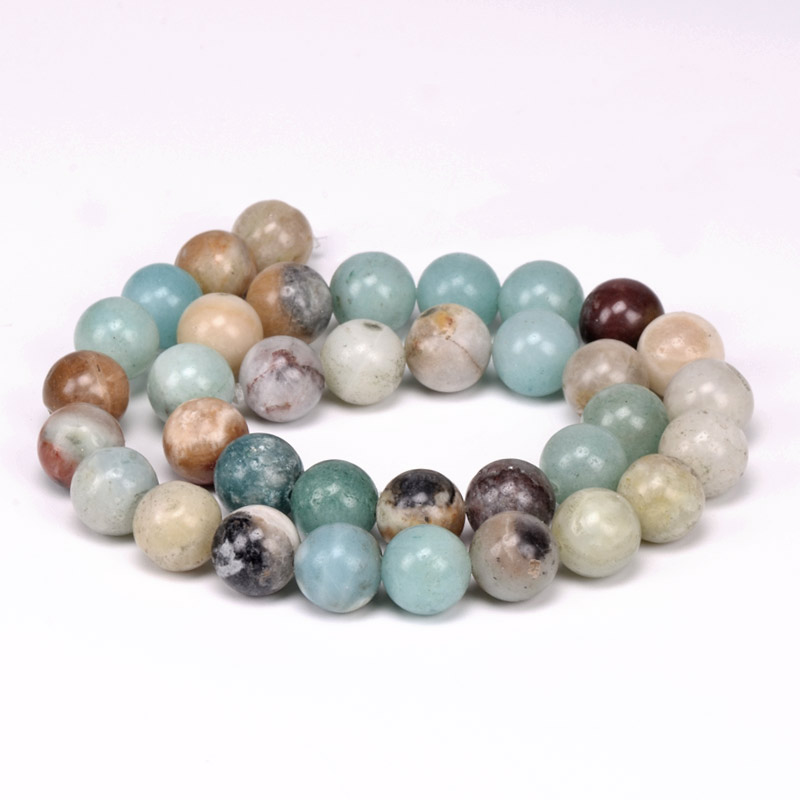 Намистини Амазоніт, Натур. камінь, 10,5 мм, Круглі (BUS-051607)