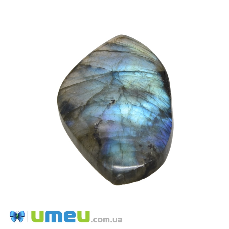 Кабошон нат. камень Лабрадор, 37х21 мм (KAB-036167)