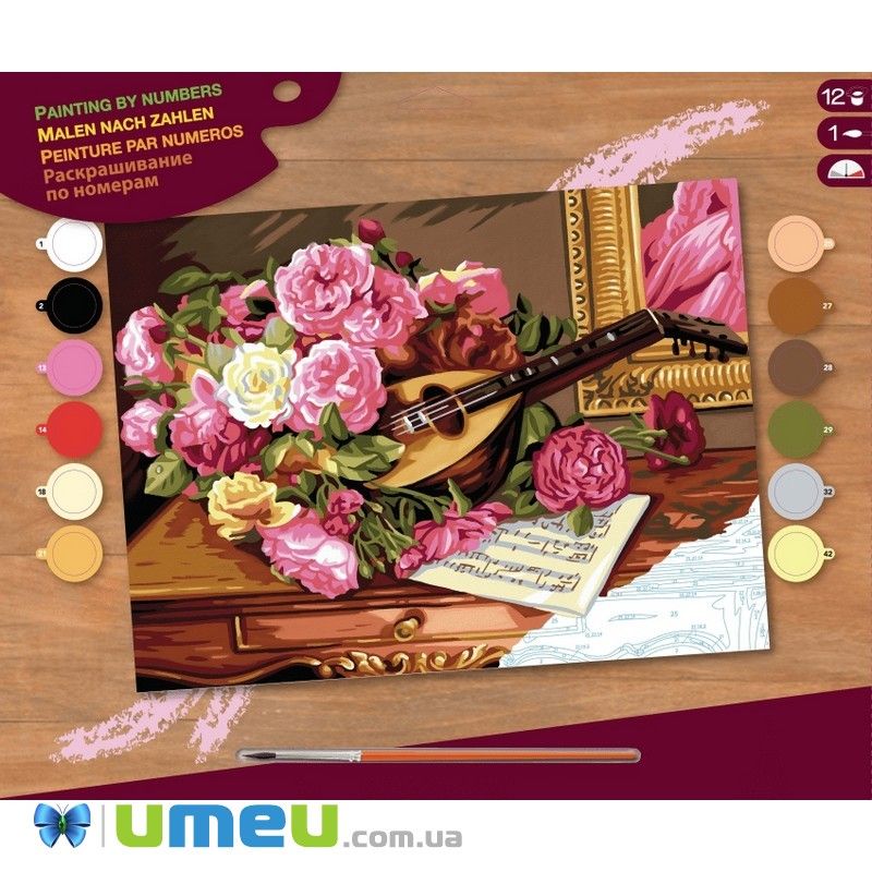 Набір для творчості Sequin Art PAINTING BY NUMBERS SENIOR Романтичний букет (DIF-043448)
