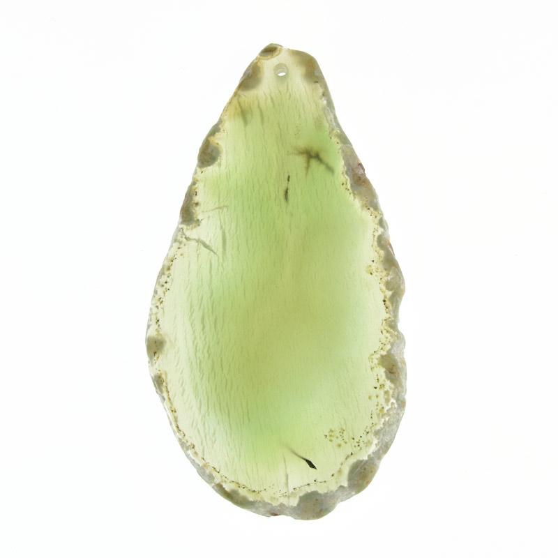 Срез Агата, Зеленый, 80х42 мм (POD-011981)