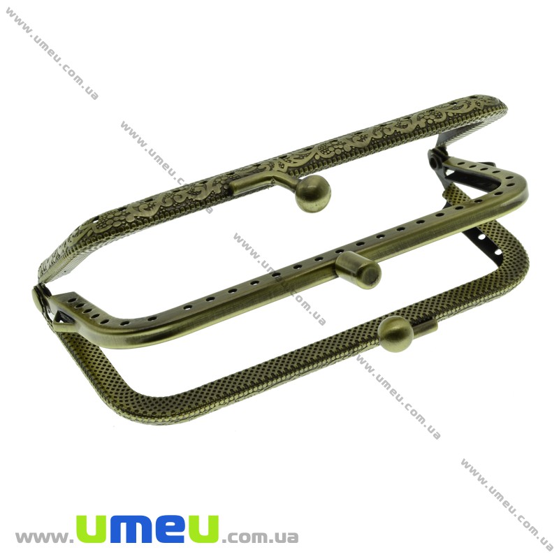 Фермуар металевий подвійний, Антична бронза, 10,7х6,3 см (BAG-031812)