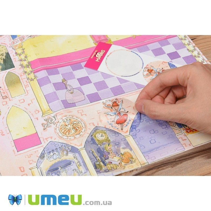 Набор переводных наклеек Scribble Down с онлайн приложением Сказка о принцессе (DIF-043419)