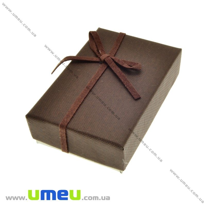 Подарункова коробочка Прямокутна, 8х5х2,5 см, Коричнева (UPK-023127)