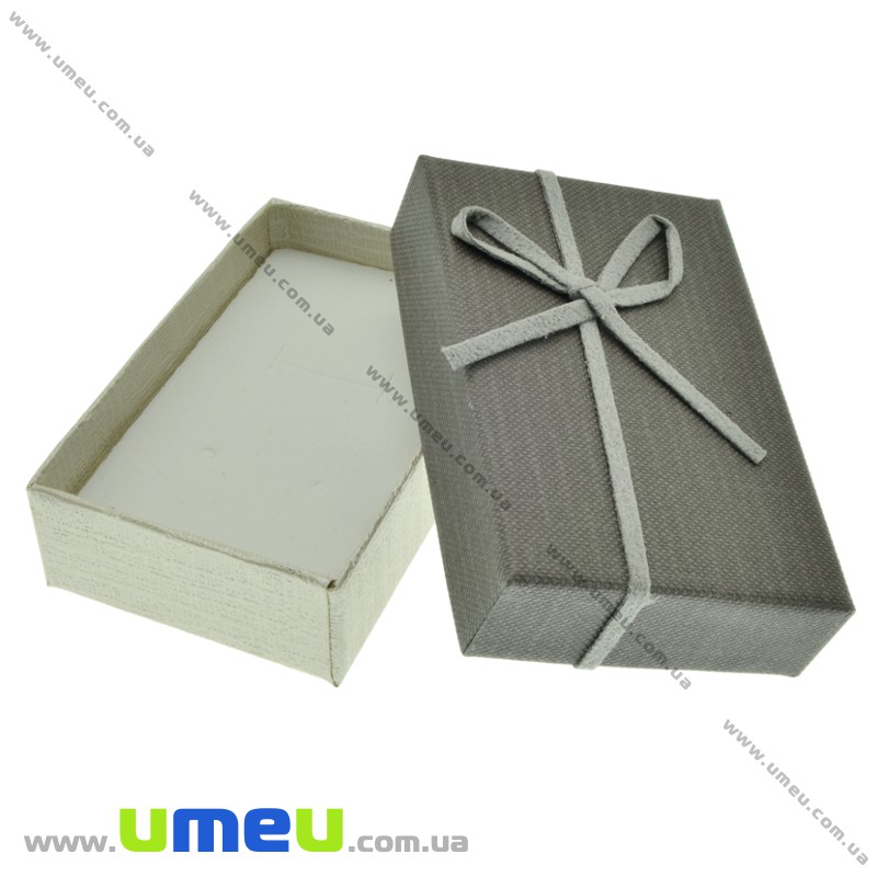 Подарункова коробочка Прямокутна, 8х5х2,5 см, Сіра (UPK-023126)