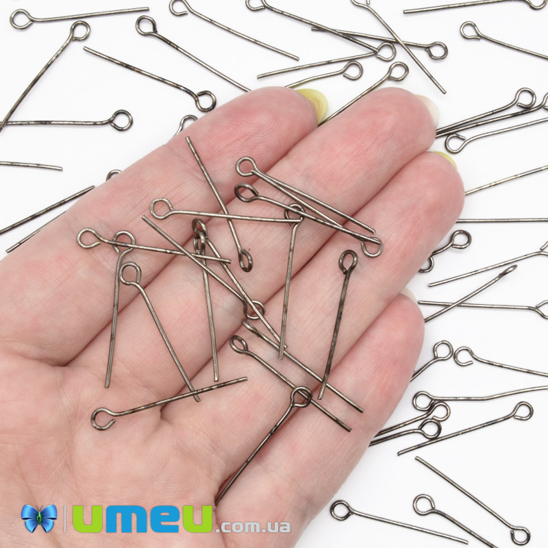 Булавки, Чорні, 2,4 см, 0,7 мм (PIN-001826)