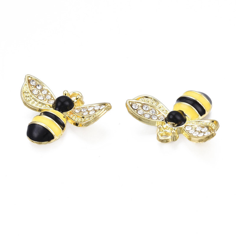 Підвіска метал. Бджілка жовта, 23х19 мм, Золото (POD-028317)