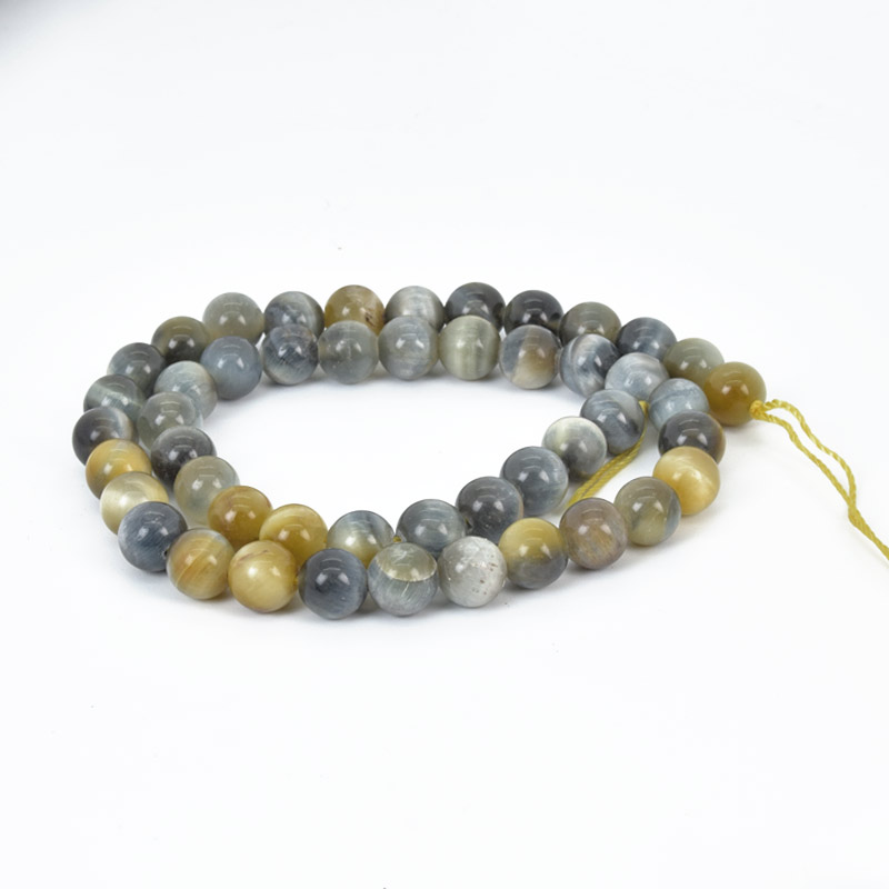 Бусины Тигровый глаз, Натур. камень, 8 мм, Круглые (BUS-058009)