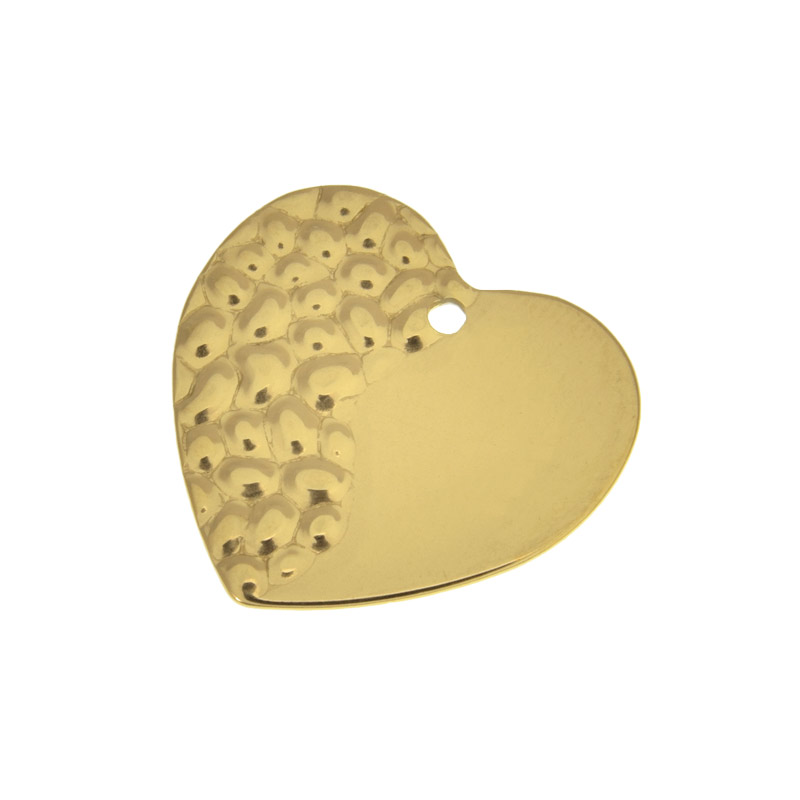 Підвіска з нерж. сталі Серце, 23х21,5 мм, Золото (STL-060689)