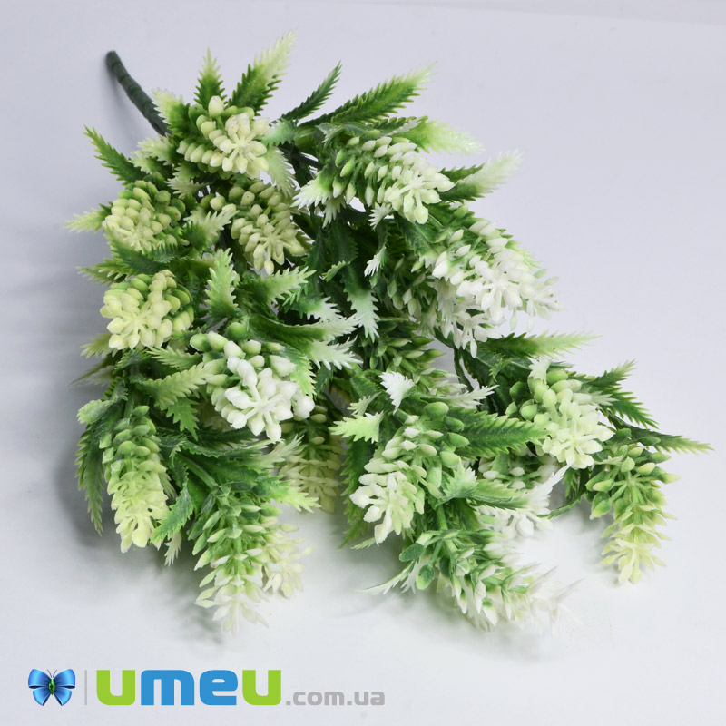 Гілка декоративна, Лаванда-шишечки, 37 см, Біла (DIF-048277)