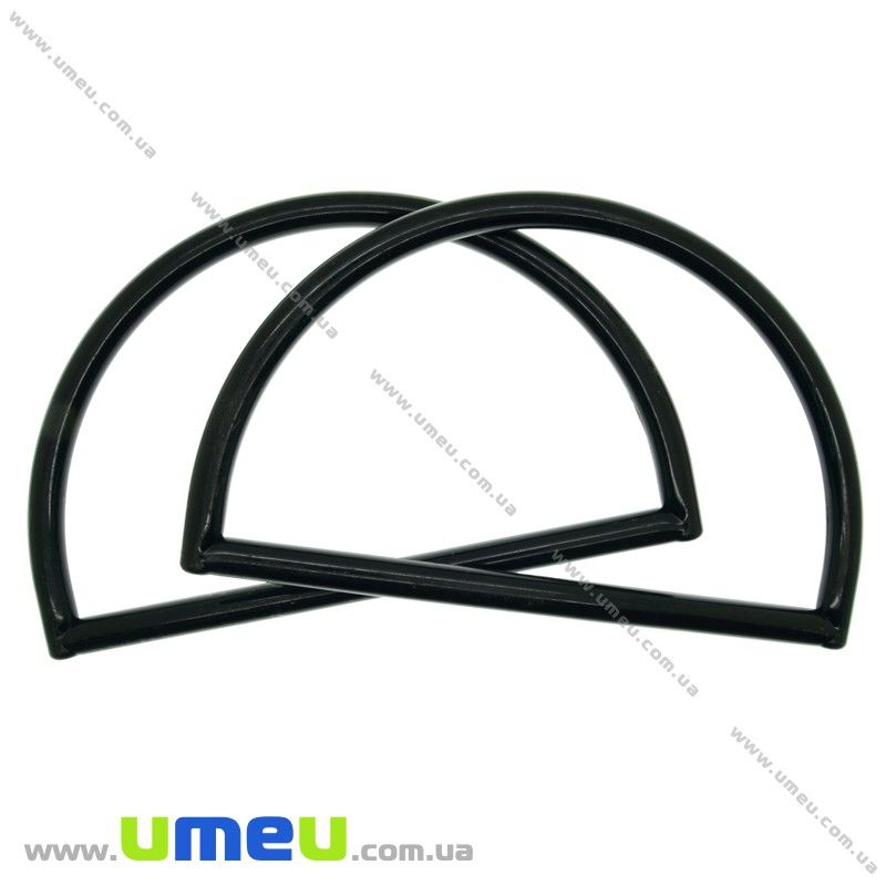 Ручки для сумок пластикові, 22х13 см, Чорні (BAG-004127)