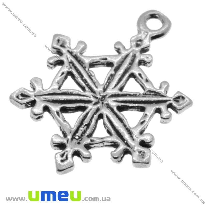 Підвіска з срібла 925, Сніжинка, 20х15 мм (POD-000568)