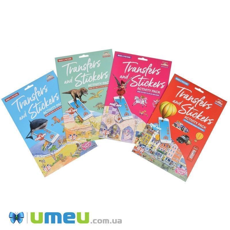 Набір перевідних наклейок Scribble Down з онлайн додатком Острів піратських скарбів (DIF-043417)