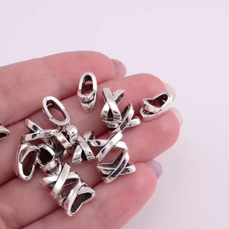 Бусины мет. 10,5х7 мм, Античное серебро (BUS-055367)