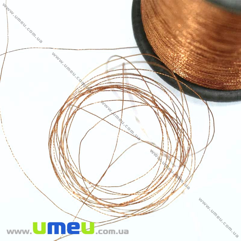 Нитки металізовані 0,1 мм, Помаранчева (KNT-028176)