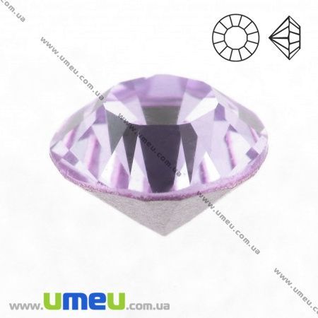 Стрази скляні конусні SS16 (3,8 мм), Бузкові (STR-018839)