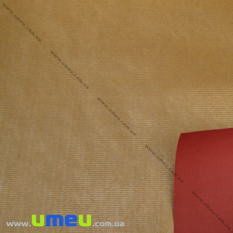 Пакувальний папір двосторонній, Золото з червоним, 58х100 см (UPK-023558)