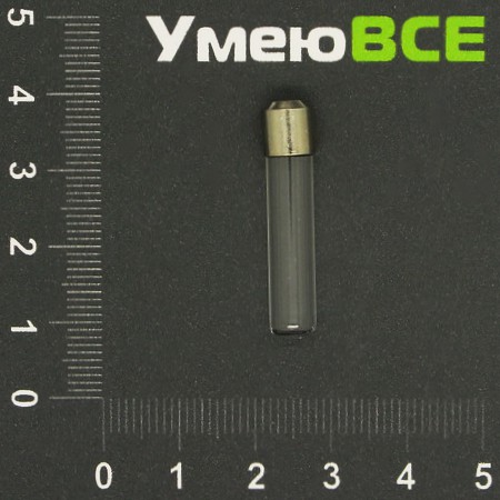 Скляна баночка з гвинтом, Прозора, 31х7 мм (DIF-006713)