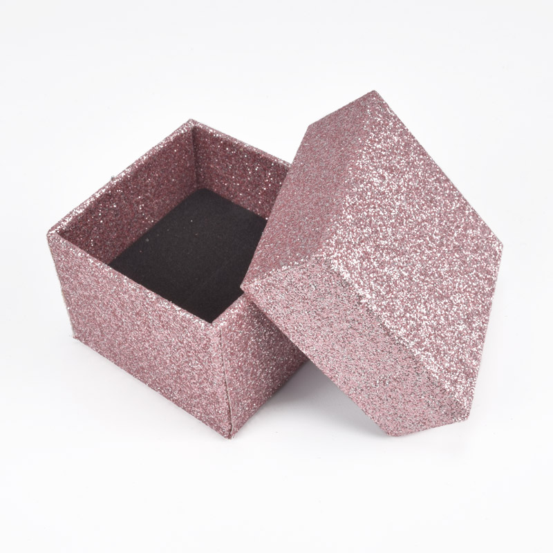 Коробочка Квадратная под колечко, 5х5х3,8 см, Розовая (UPK-060580)