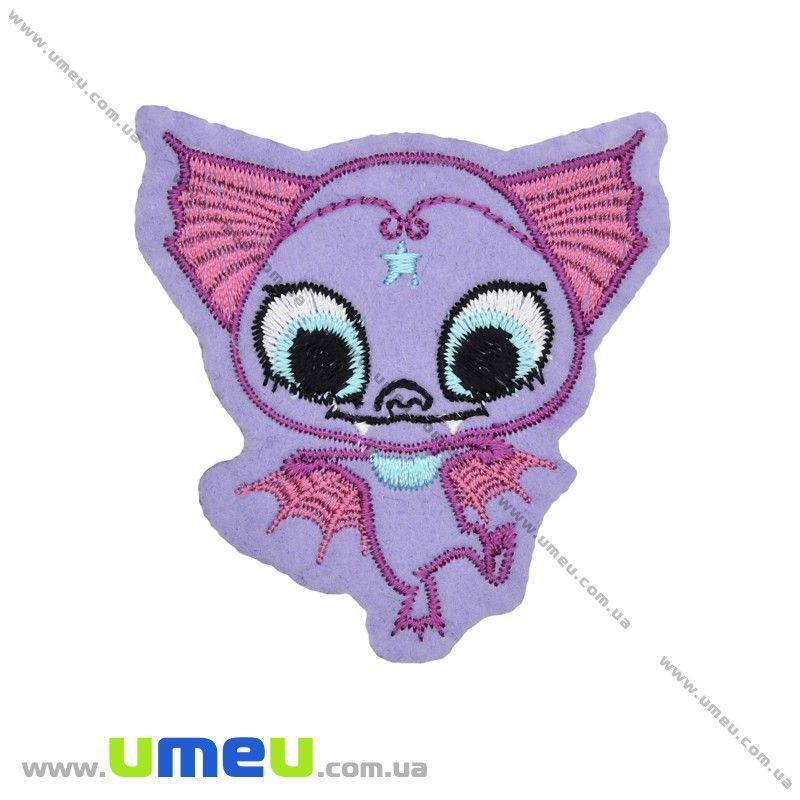 Термоаплікація дитяча Летюча мишка, 6,5х6 см (APL-027090)