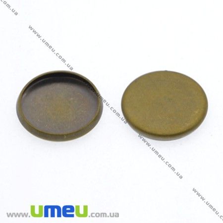 Основа кругла, 14 мм, Антична бронза (OSN-008428)