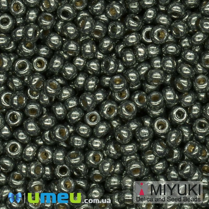 Бісер японський Miyuki круглий RR 11/0 №5112 Duracoat Galvanized, Хакі (BIS-045728)