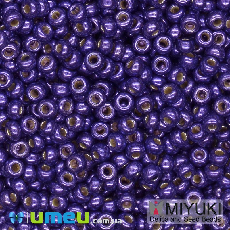 Бісер японський Miyuki круглий RR 11/0 №5110 Duracoat Galvanized, Бузковий (BIS-045726)