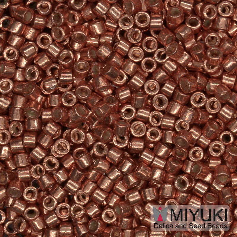 Бісер японський Miyuki Delica 11/0 DB1837, Duracoat Galvanized, Мідний (BIS-045479)