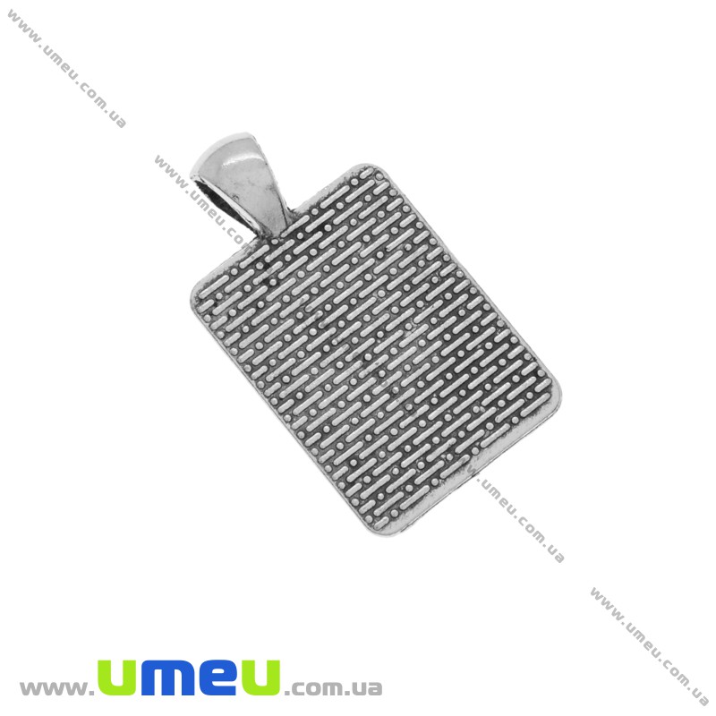 Основа прямокутна, 36х20 мм, 25х18 мм, Античне срібло (OSN-020041)