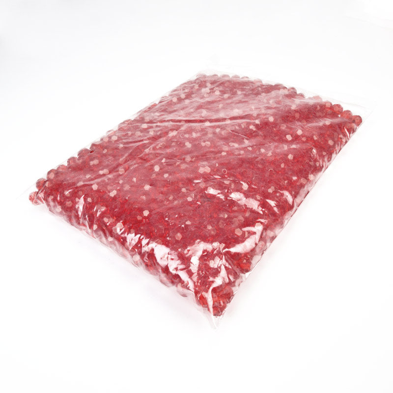 Намистини для сумок ОПТ, Акрилові, Круглі грановані, 10 мм, Червоні (BUS-059891)