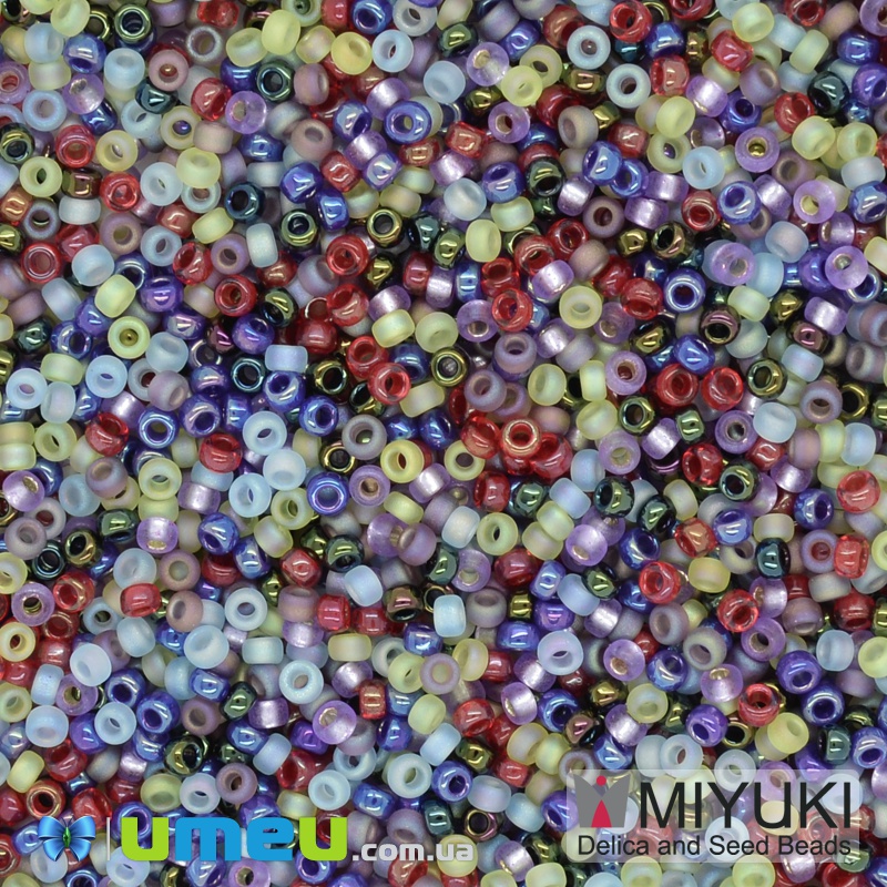 Бісер японський Miyuki круглий RR 15/0 №MIX14, Мікс (BIS-038827)