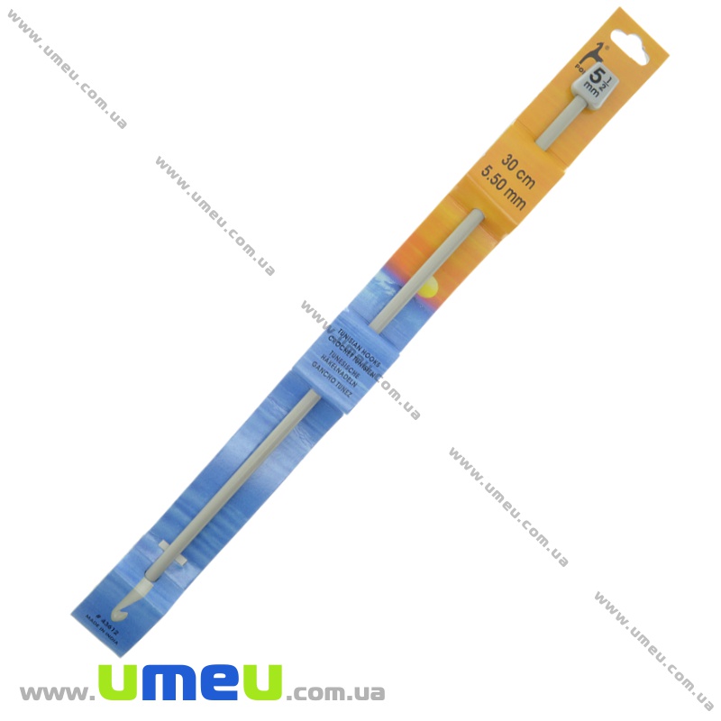 Гачок туніський для в'язання тефлоновий Pony (Індія), 5,5 мм (YAR-035139)